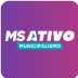 Card MS ativo, compor a logo do programa em branco e fundo gradiente do rosa para o roxo.
